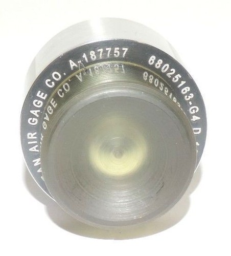 Used NEW MEAN AIR GAGE CO. 68025163-G4 PLUG GAGE 94-400-0499 1.6370 DIA. A-187757