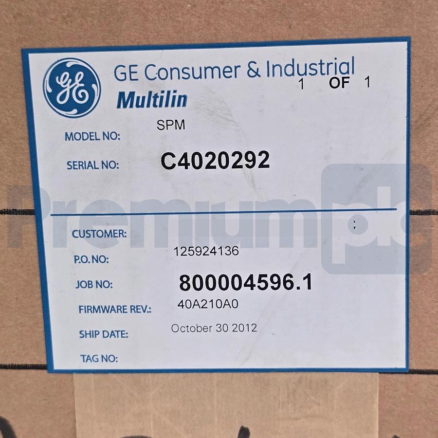 GE Multilin SPM - LEGACY Synchronous Motor Protection and Control Relay NSMP