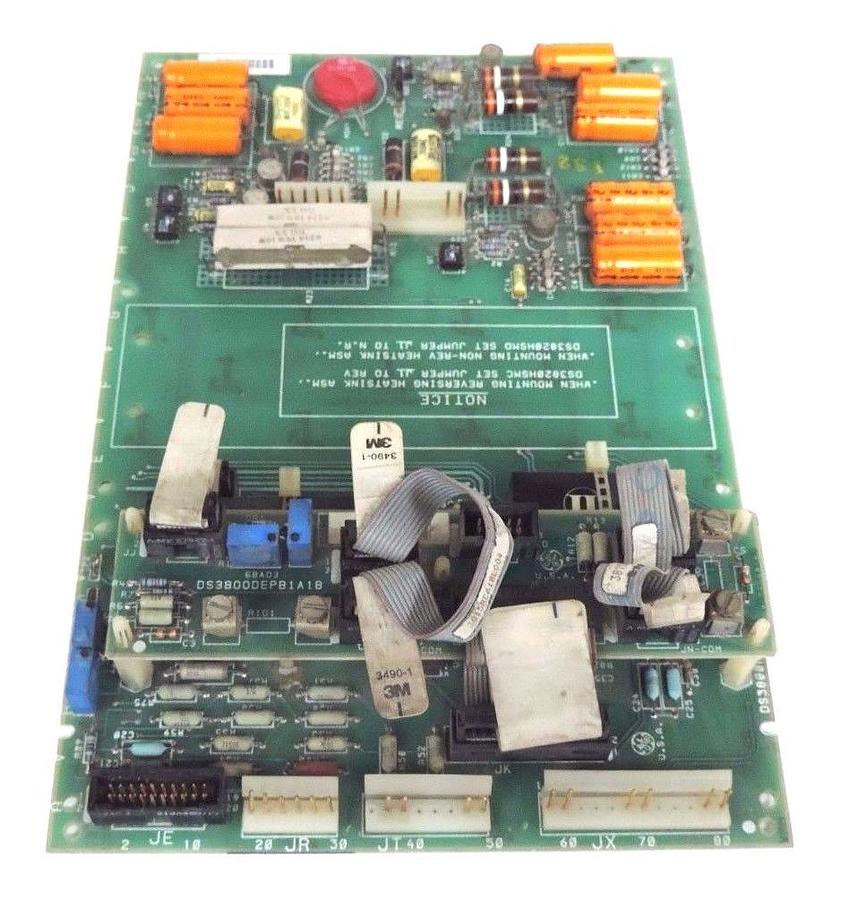 Used GENERAL ELECTRIC GE DS3800NEPB1F1E BOARD W/ DS3800DEPB1A1B POWER BOARD