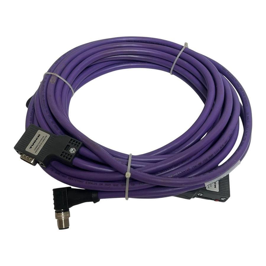 Turck WSSW 2D9S WKSW 455-2M-2M-5M Multi-Drop Profibus Cable U-40388