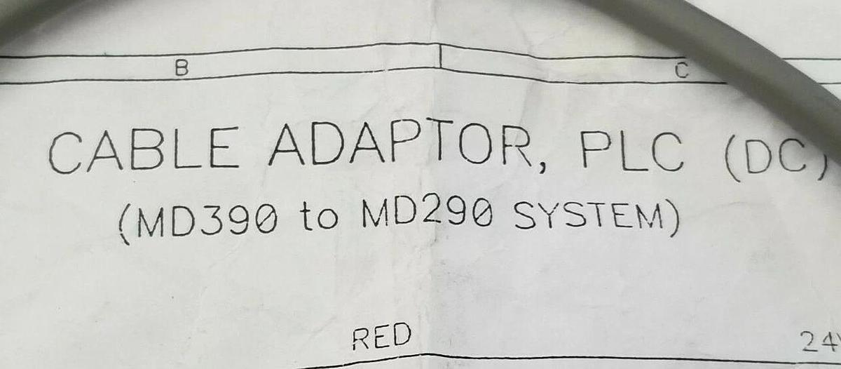 NEW GENERIC 918-408 PLC CABLE ADAPTER MD390 TO MD290 SIZE: B W/ 206043-3 E118830