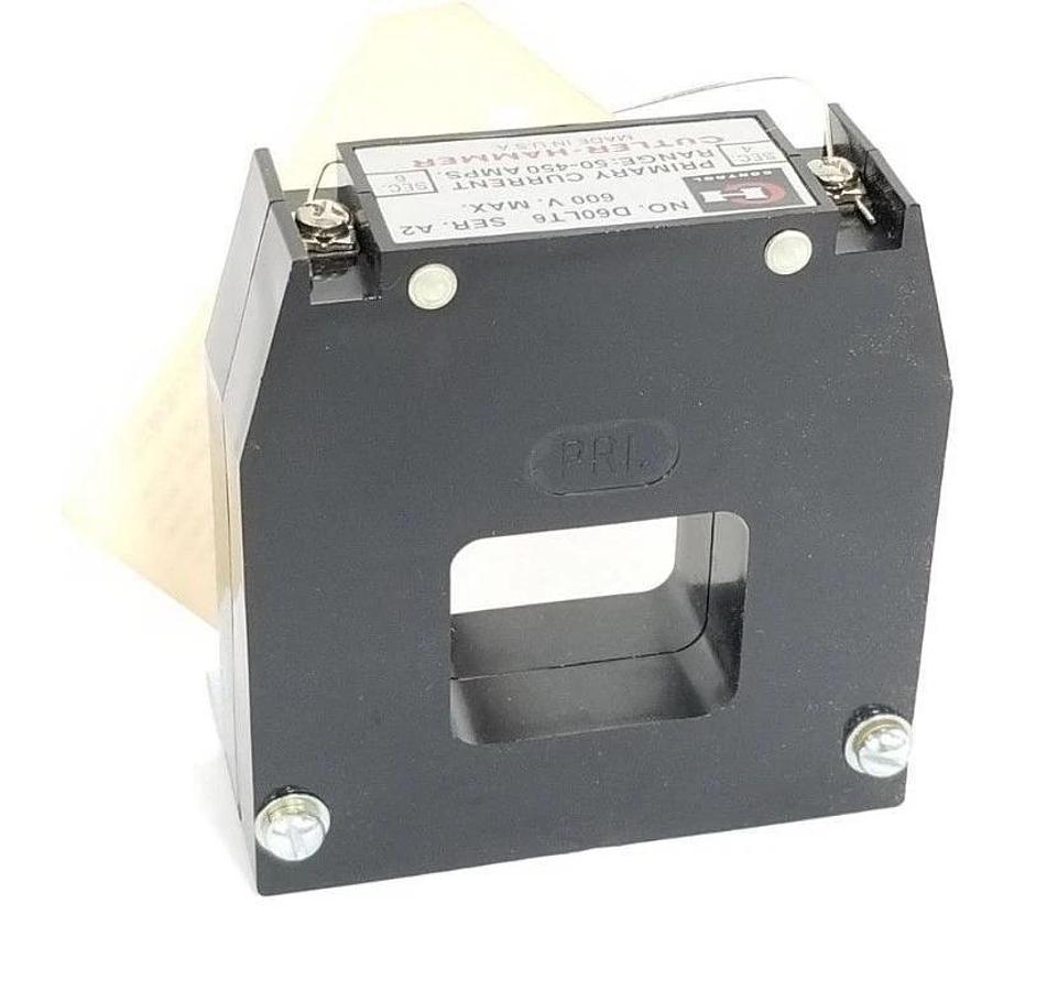 Used NIB EATON CUTLER HAMMER D60LT6 AC CURRENT TRANSFORMER SER. A2