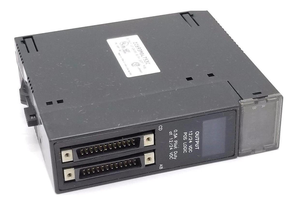Used GE FANUC IC693MDL753C OUTPUT MODULE 0.5A, 32 PT POS, 12/24 VDC