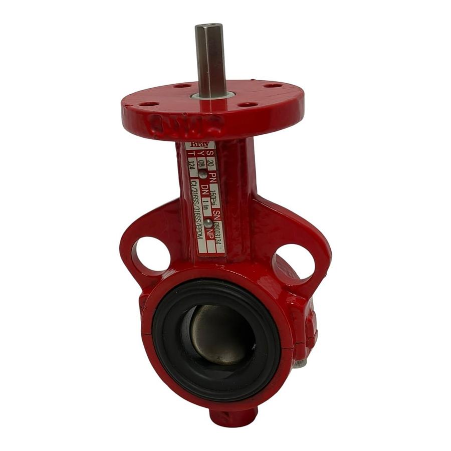 Used Bray 1" Butterfly Valve Series 20 08003134 316SS Disc EPDM Wafer New Surplus