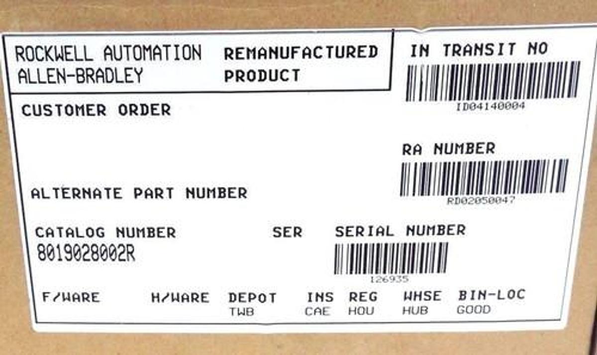 Used REPAIRED ALLEN BRADLEY 8019028002R PC BOARD 80190-280-02-R