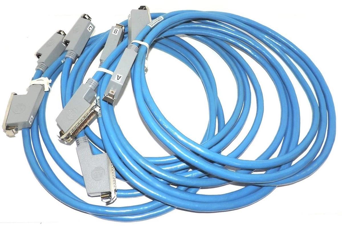 Used NIB ALLEN BRADLEY 1775-CX CHASSIS EXPANSION FOUR PIECE CABLE SET 1775CX