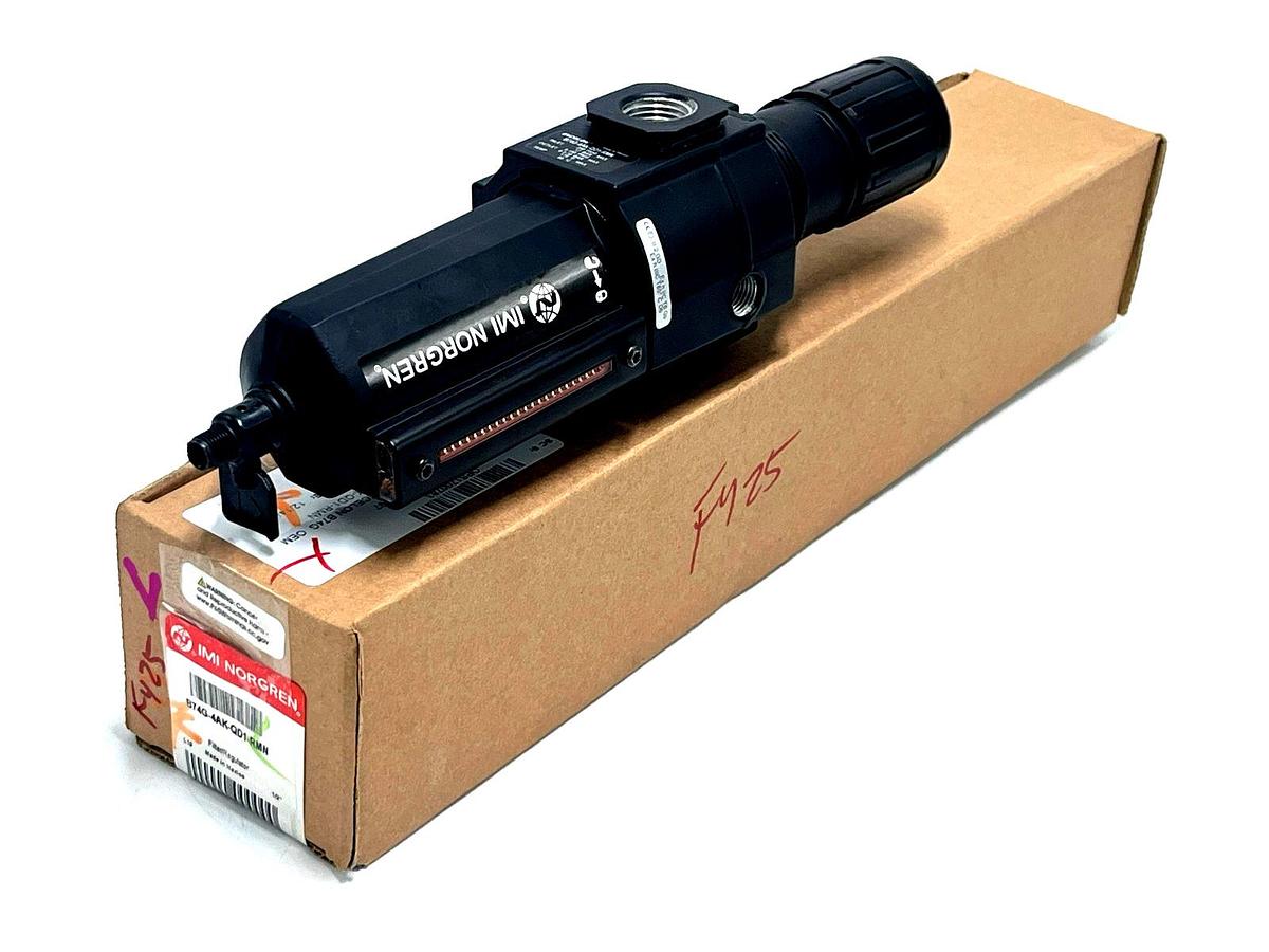 NEW IMI Norgren B74G-4AK-QD1-RMN Filter Regulator | 1/2" PTF 5-Micron 150 PSI