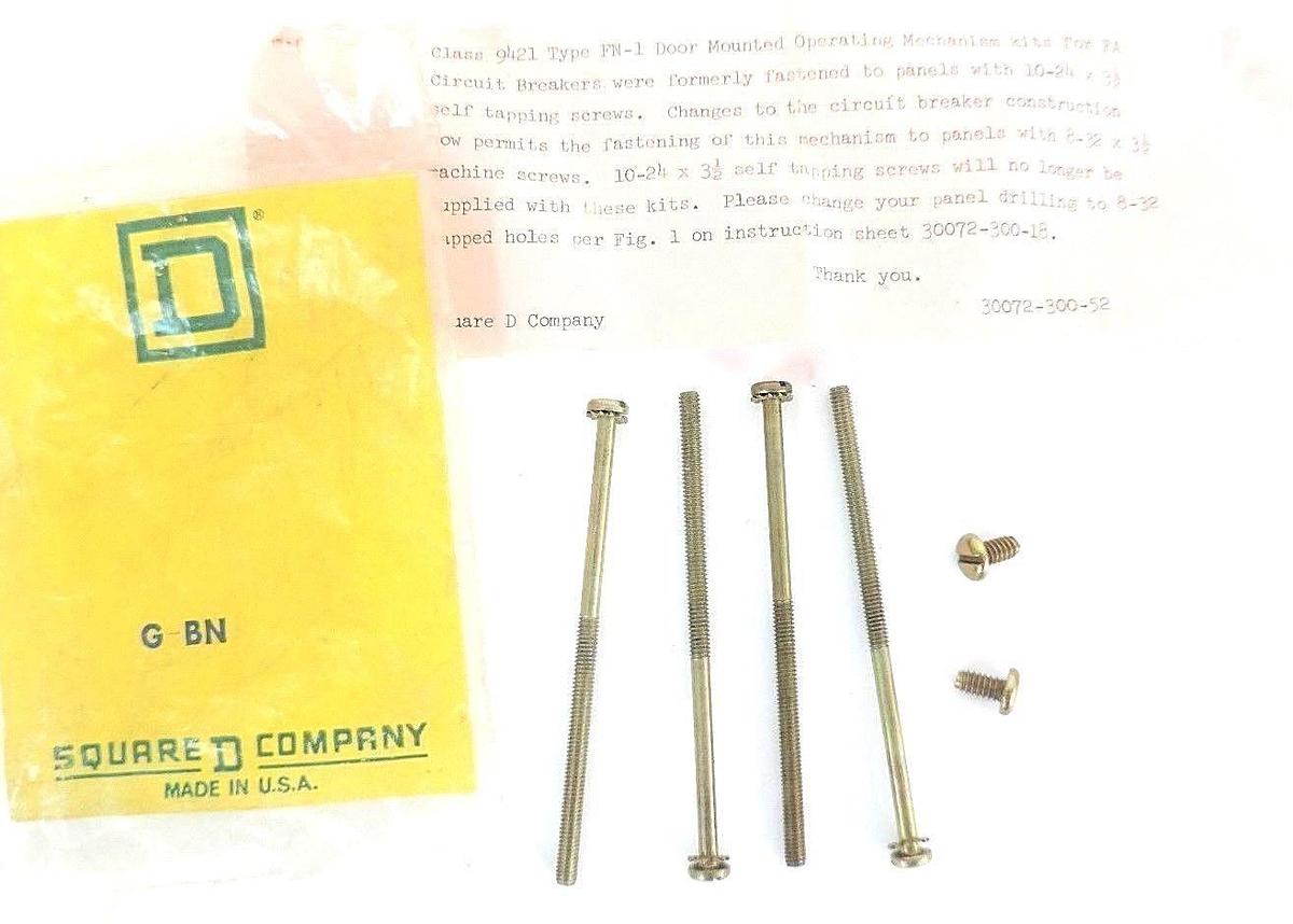 Used NEW SQUARE D G BN HARD WARE KIT, GBN