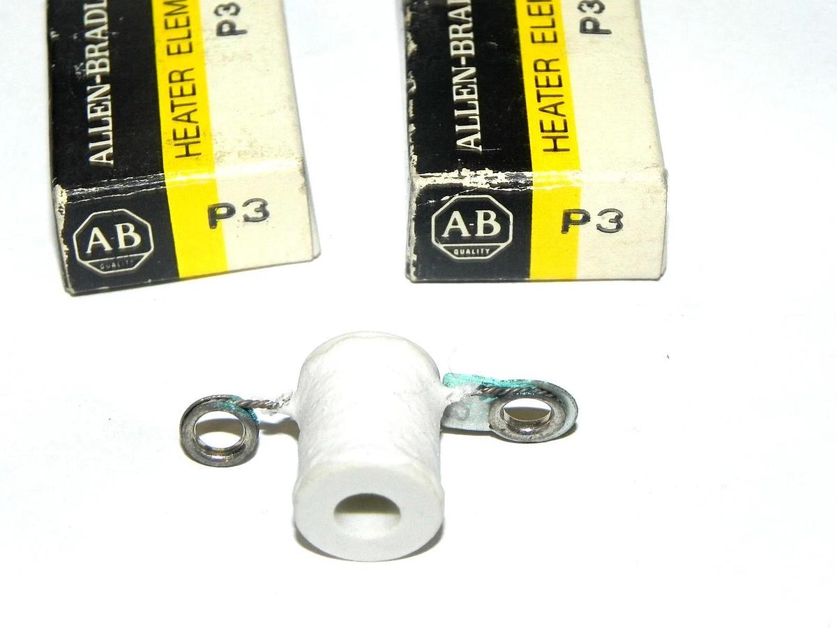 Used LOT OF 2 NIB ALLEN BRADLEY P3 HEATER ELEMENTS
