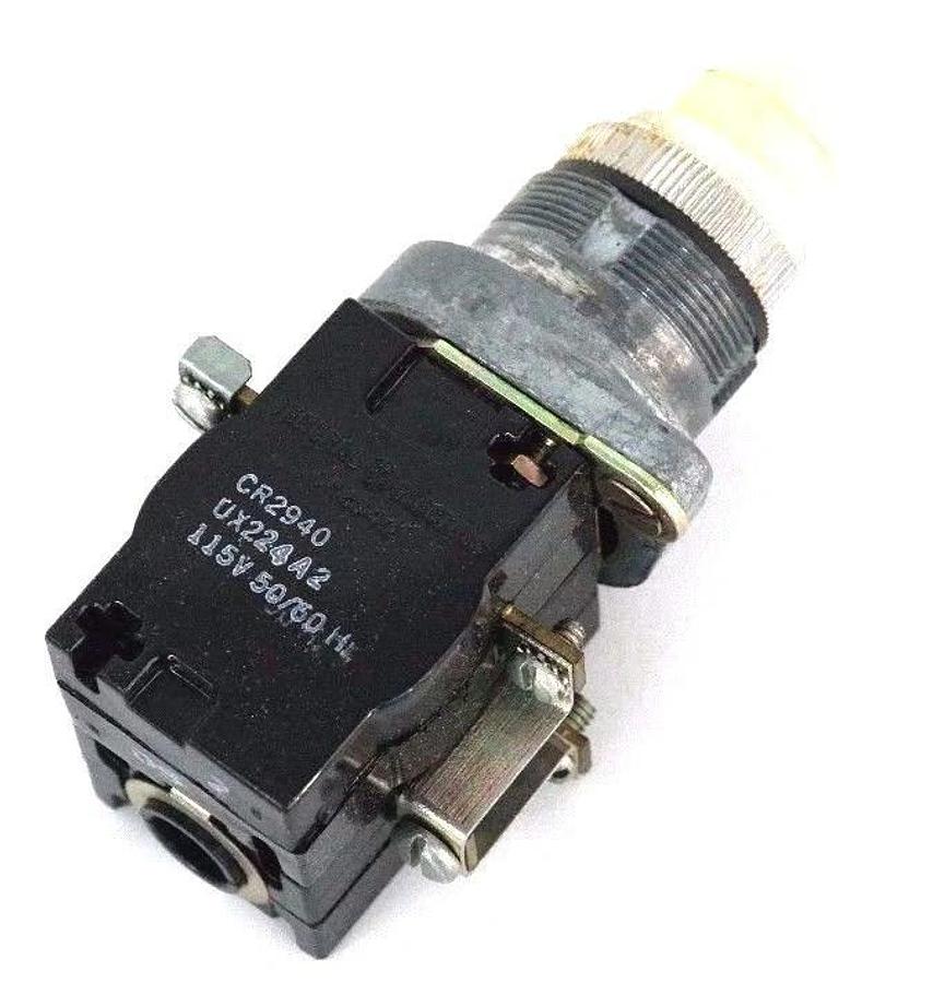 NIB GENERAL ELECTRIC CR2940UX224F2 PUSHBUTTON WHITE 115V 50/60HZ