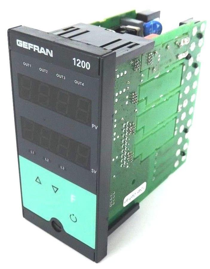 Used GEFRAN 1200-RRR0-00-0-1 CONTROLLER MODEL 1200 SERIES 100-240VAC 50/60HZ