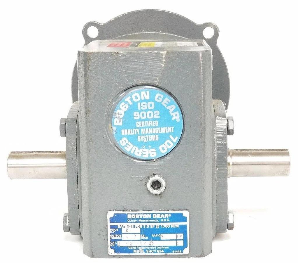 Used BOSTON GEAR F71815SB5H GEAR REDUCER 0.91 INPUT HP, 422 LB. INCH OUTPUT TORQUE