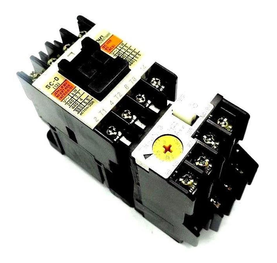 Used NEW FUJI ELECTRIC SC-0 CONTACTOR W/ TR-0N/3 OVERLOAD RELAY & SZ-Z5 SUPPRESSOR