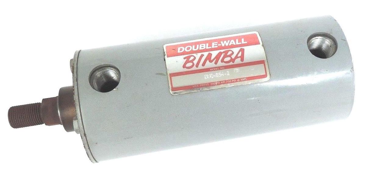 Used BIMBA DWC-834-2 PNEUMATIC CYLINDER 3/4" BORE 2" STROKE DWC8342
