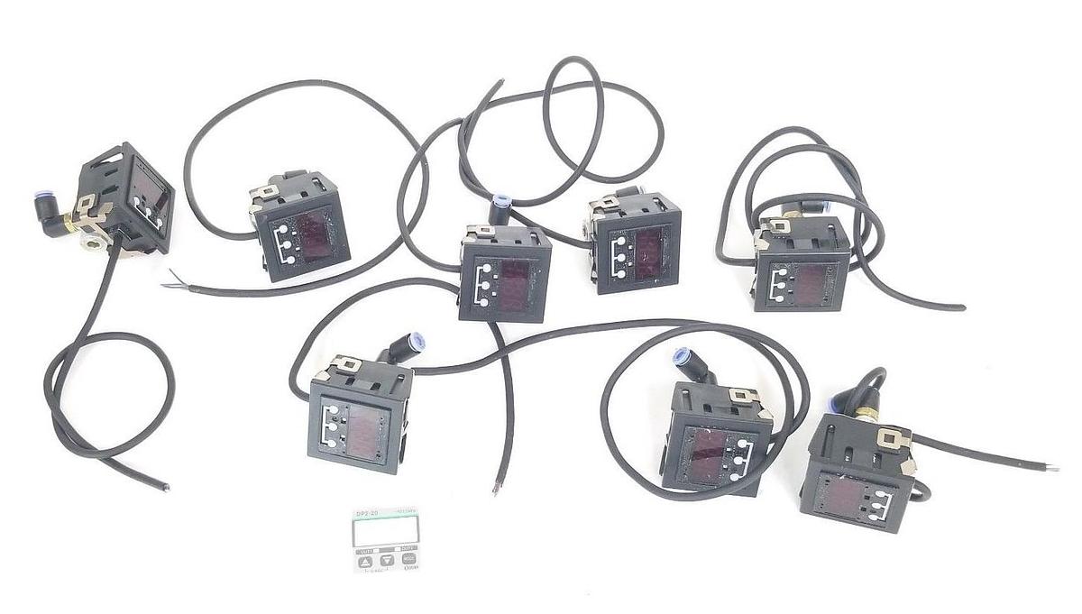 Used SUNX DP2 DIGITAL PRESSURE SENSORS DP2-?? *MISSING FACEPLATES, INCOMPLETE P/N*