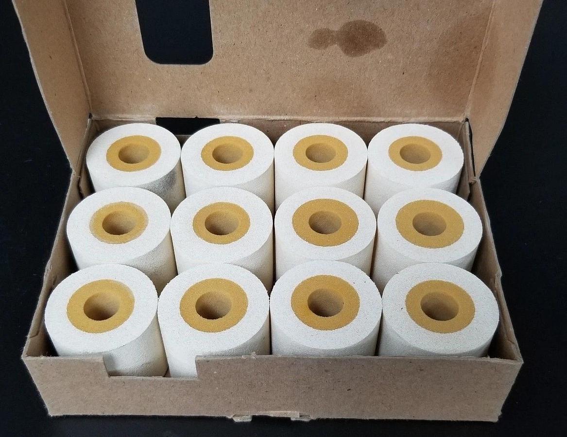 Used LOT OF 12 NIB MARKEM 930 WHITE 32MM INK ROLLS MODELS: 997A/9880