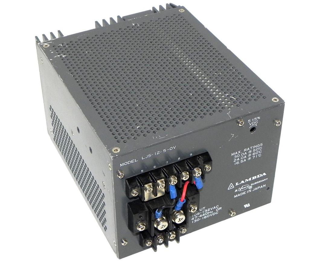 Used LAMBDA LJS-12-5-OV POWER SUPPLY LJS125OV