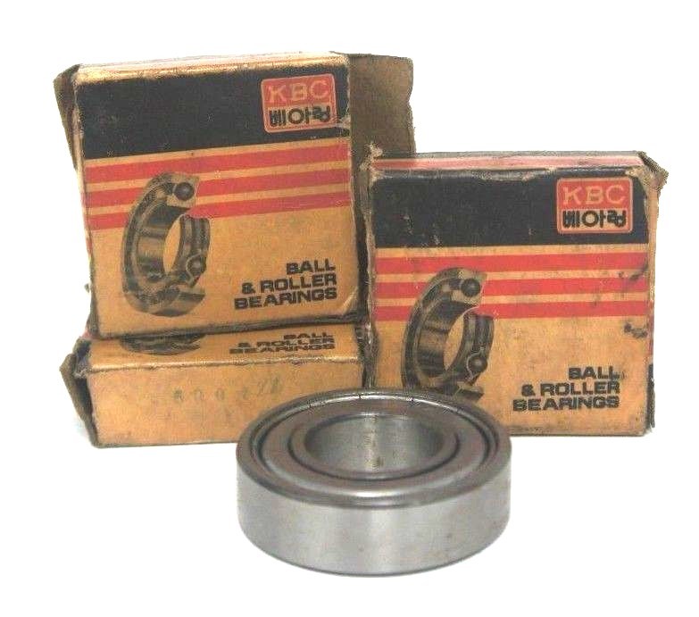 Used LOT OF 3 NIB KBC 6004-ZZ SINGLE ROW BALL BEARINGS 6004ZZ