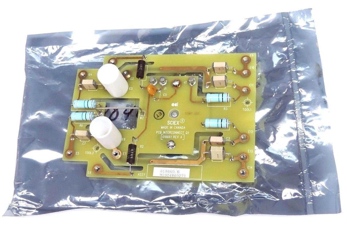 NEW SCIEX 018661 REV. A PCB INTERCONNECT Q1, 018660 B, ASSY. 90324860271