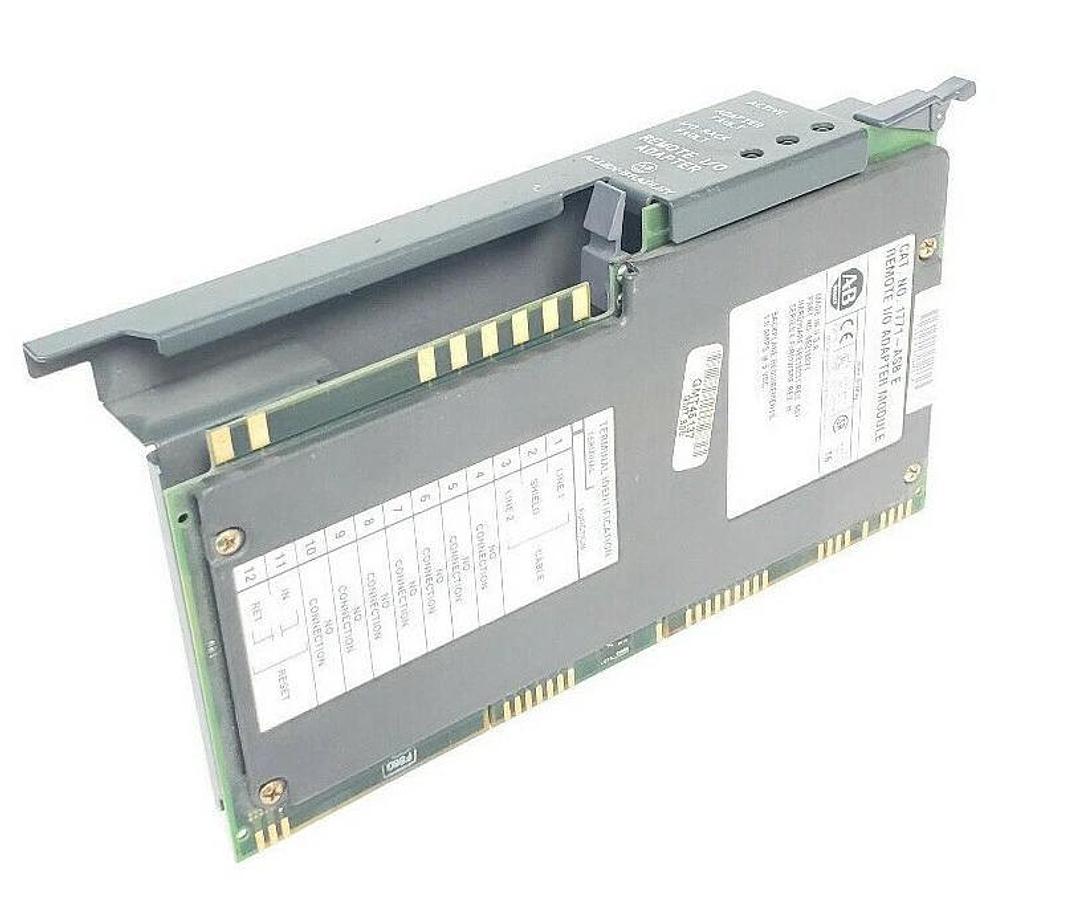 Used ALLEN BRADLEY 1771-ASB/E REMOTE I/O ADAPTER H/W REV: A01 SER. E F/W REV: H