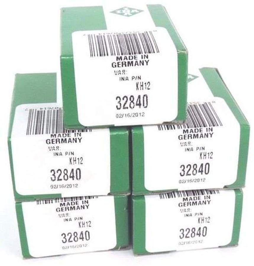 LOT OF 5 NIB INA KH12 BEARINGS 32840