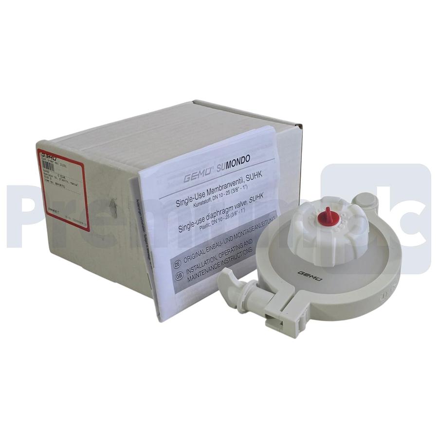 Used GEMU SUMONDO 88458701 SUHKD G 01WR Manual Plastic Single-Use Valve Size D NEW
