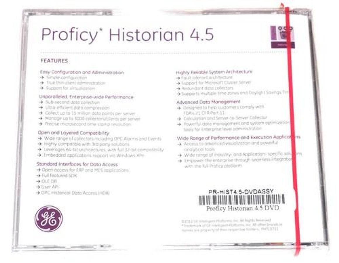 NEW SEALED GE PROFICY HISTORIAN 4.5 SOFTWARE