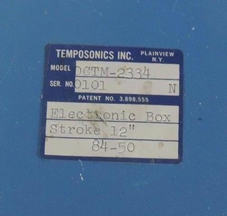 Used MTS TEMPOSONICS DCTM-2334 ELECTRONIC BOX 12" STROKE DCTM2334
