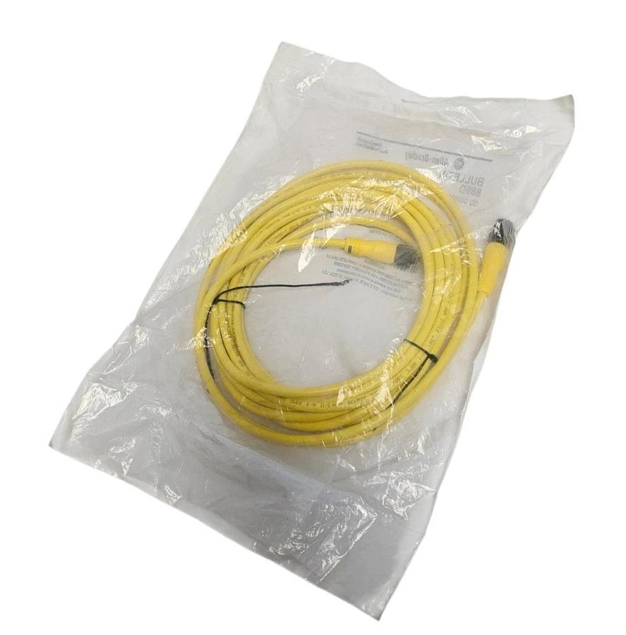 Used NEW ALLEN BRADLEY 889D-F4ACDM-5 QD CORDSET 4-PIN 5M SER. B 889DF4ACDM5