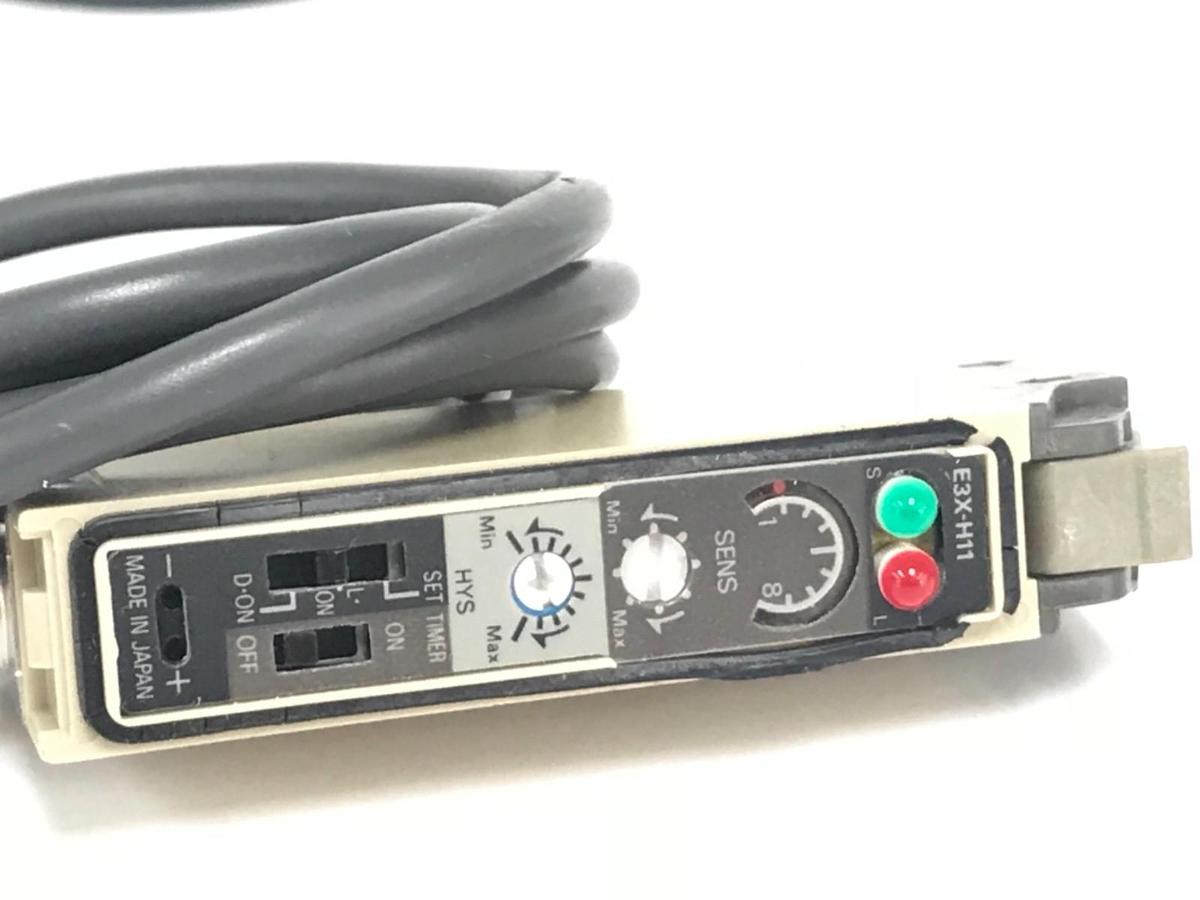 Used LOT OF 9 OMRON E3X-H11 PHOTOELECTRIC SENSORS 10-30VDC, E3XH11
