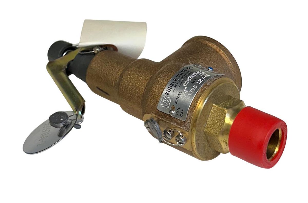 Used KUNKLE VALVE 6283EDM01-LM-0110 / 6283EDM01-LM RELIEF VALVE 3/4'' 110PSIG NSMP