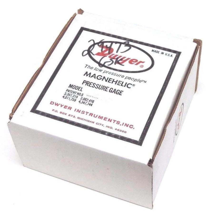 Used NIB DWYER 194003-00 MAGNEHELIC PRESSURE GAGE 19400300 15PSI, 4-3/4IN, DIA 1/8IN