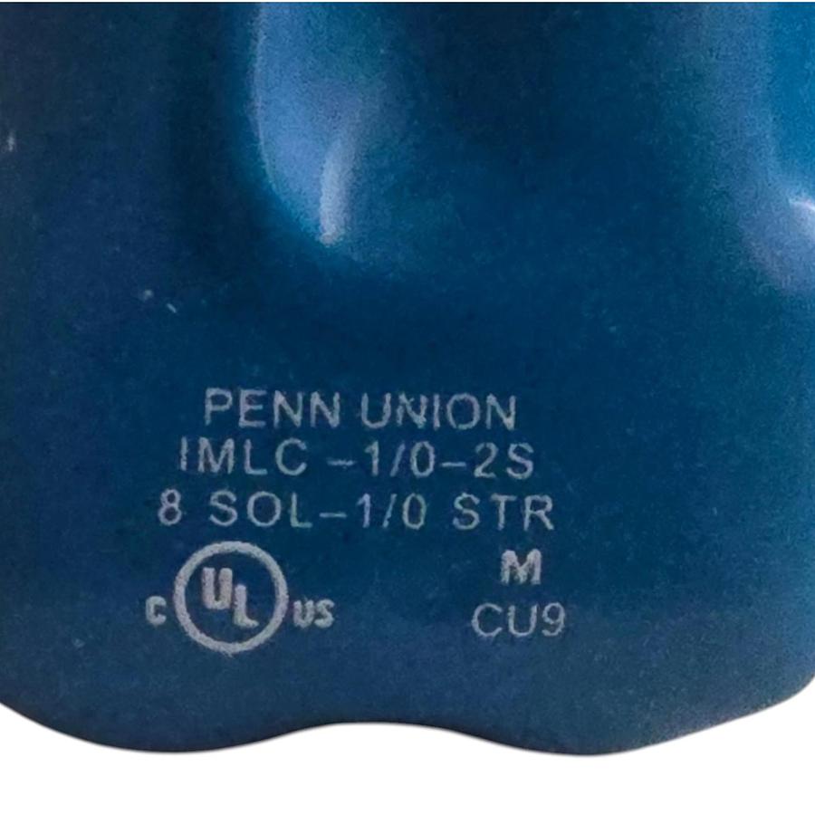 Used Box of 3 Penn-Union IMLC-1/0-2S Insulated Mechanical Lug Connector 8-1/0 Range