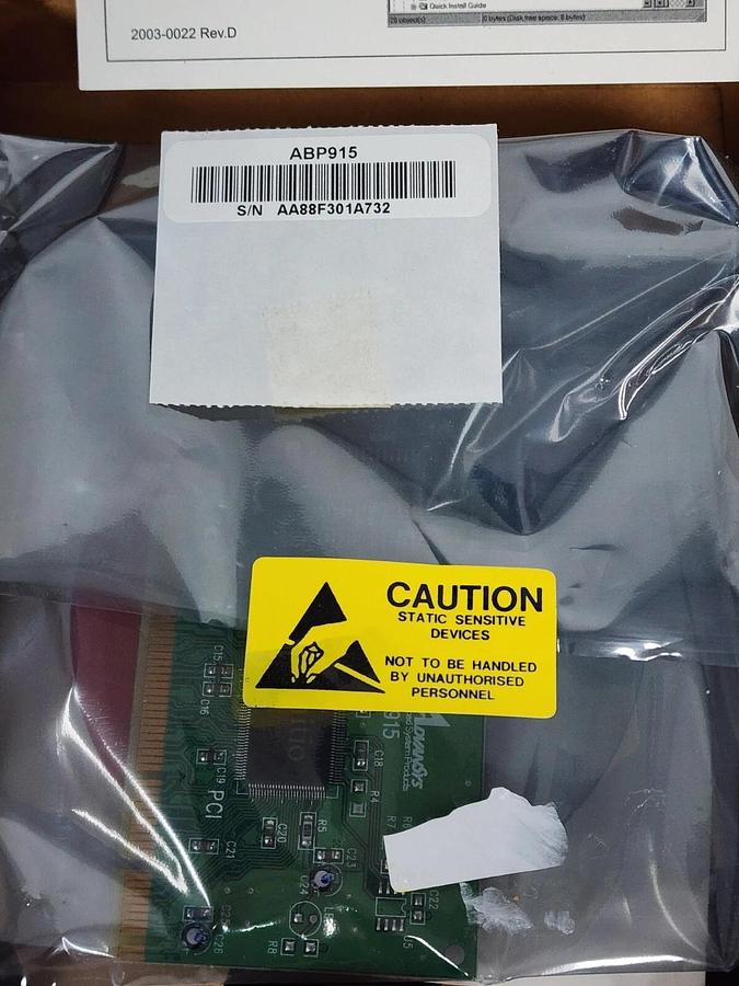 Used NIB ADVANSYS ABP-915H PCI SCSI CONTROLLER NEW IN BOX W/CABLE & SOFTWARE