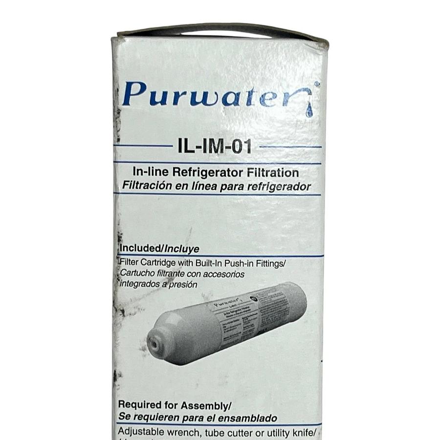 Lot of 3 Purwater 3M Cuno IL-IM-01 Inline Refrigerator Water Filters 5 Micron
