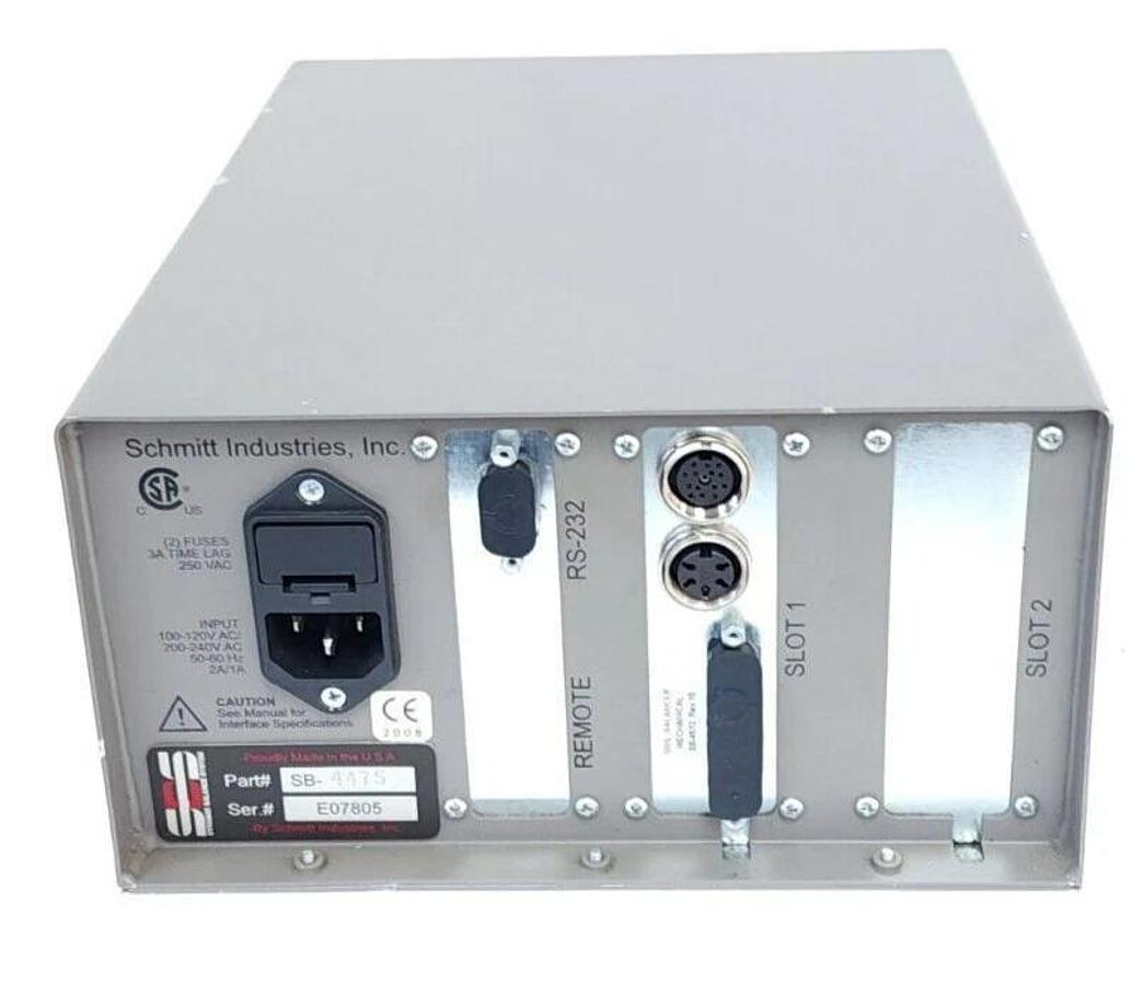Used SCHMITT INDUSTRIES SBS SB-4475 / SB4475 BALANCE SYSTEM CONTROLLER SB-4512 *READ