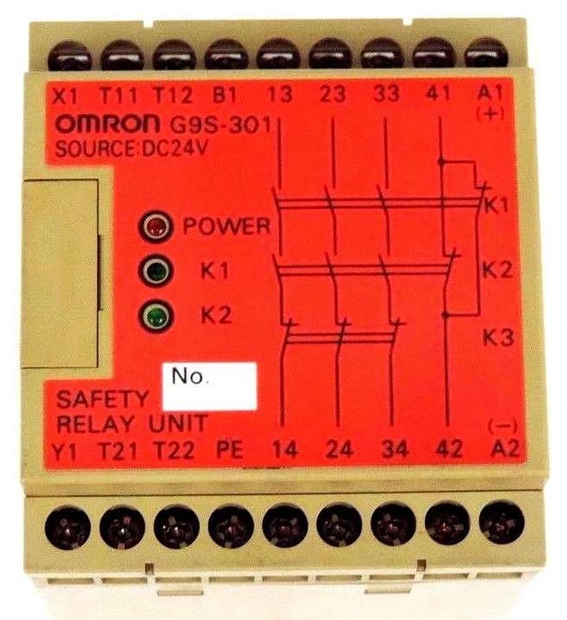 Used OMRON G9S-301 SAFETY RELAY UNIT 240VAC 50/60HZ 3A G9S301