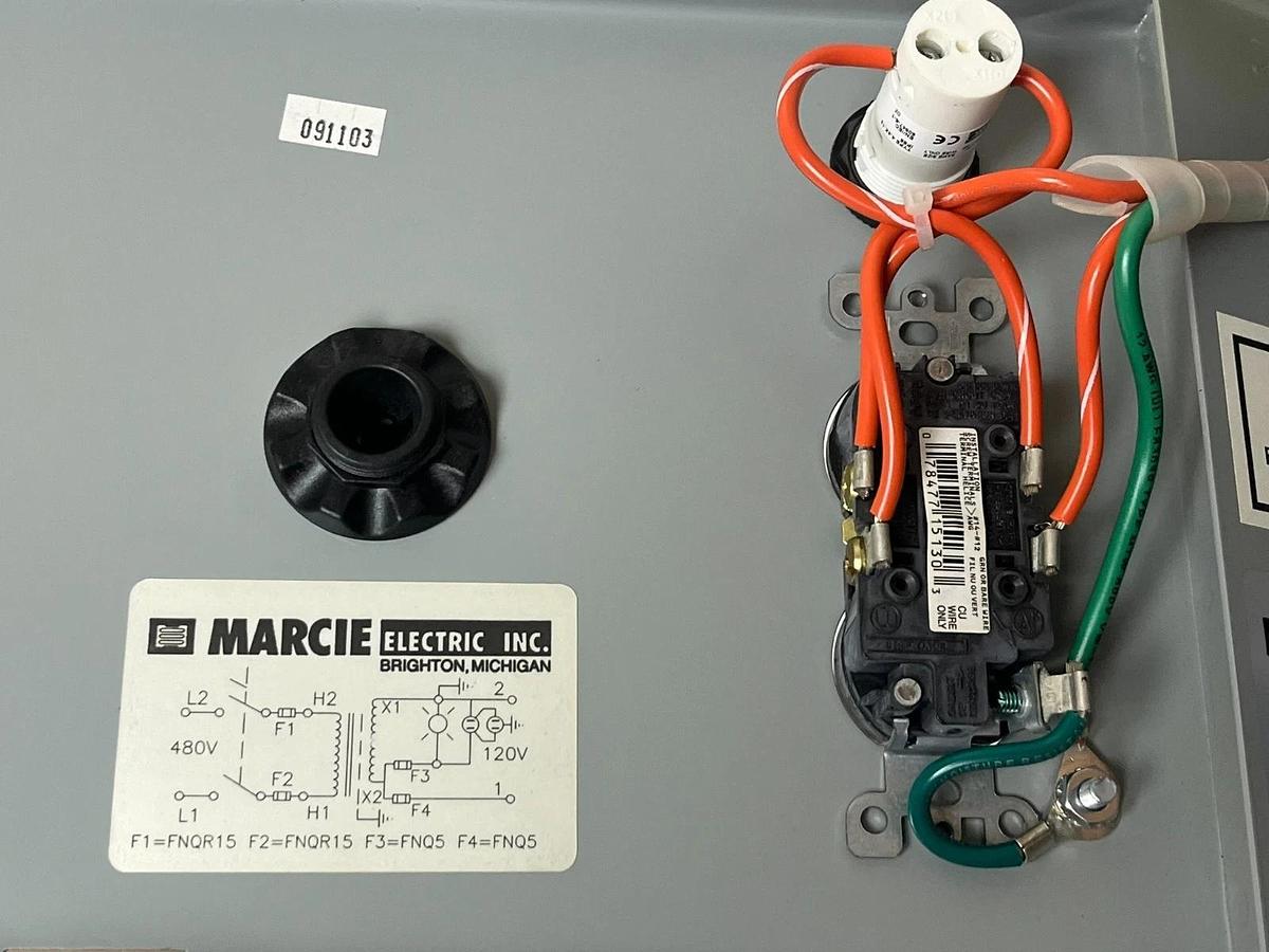 Marcie Electric OM3000-2895 Transformer Disconnect Enclosure 3kVA 480V to 120V