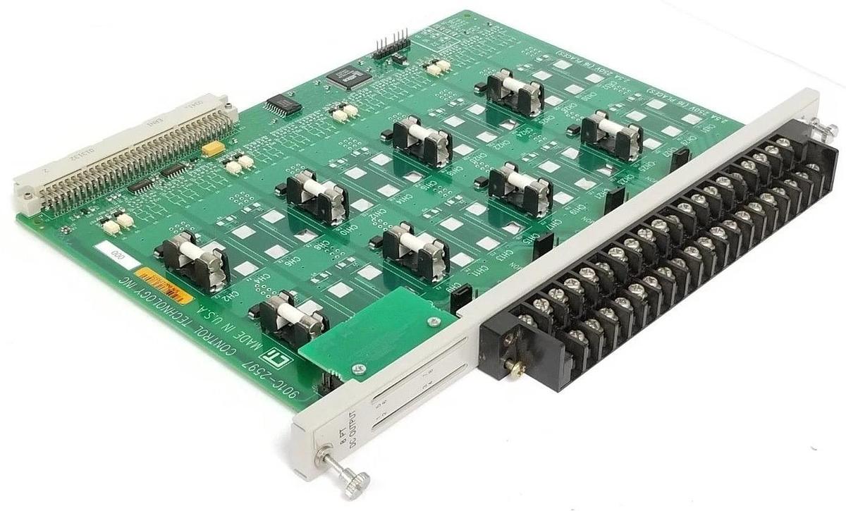 Used CONTROL TECHNOLOGY INC. 901C-2597 DC OUTPUT MODULE 2596-8 2596 2597 901A-16LED