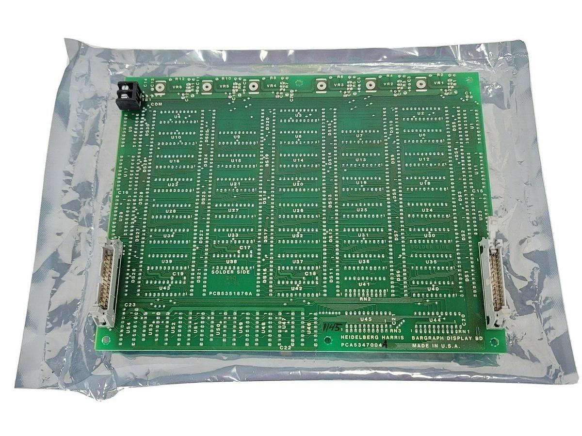 Used NEW HEIDELBERG HEIDELBERG HARRIS PCA5347004 PC BOARD BARGRAPH DISPLAY
