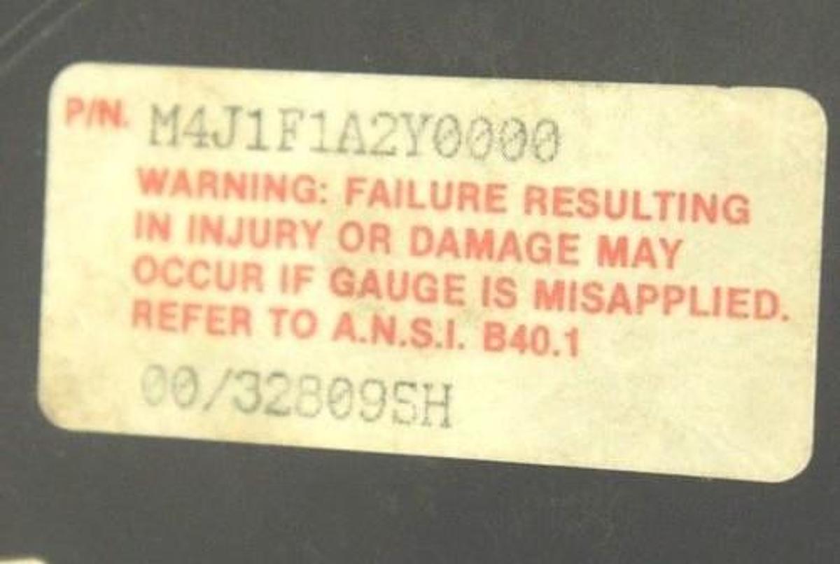 Used HELICOID M4J1F1A2Y0000 GAUGE 0-150 PSI W/ HYETT TYYPE 25FW DIAPHRAGM FLANGE