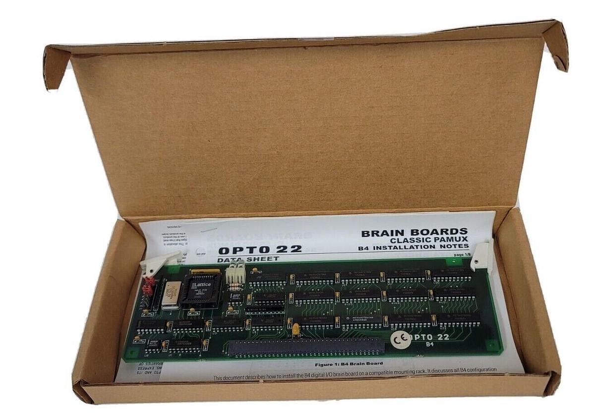 Used NEW OPTO 22 B4 32PT DIGITAL BRAINBOARD CLASSIC PAMUX * NO SOFTWARE