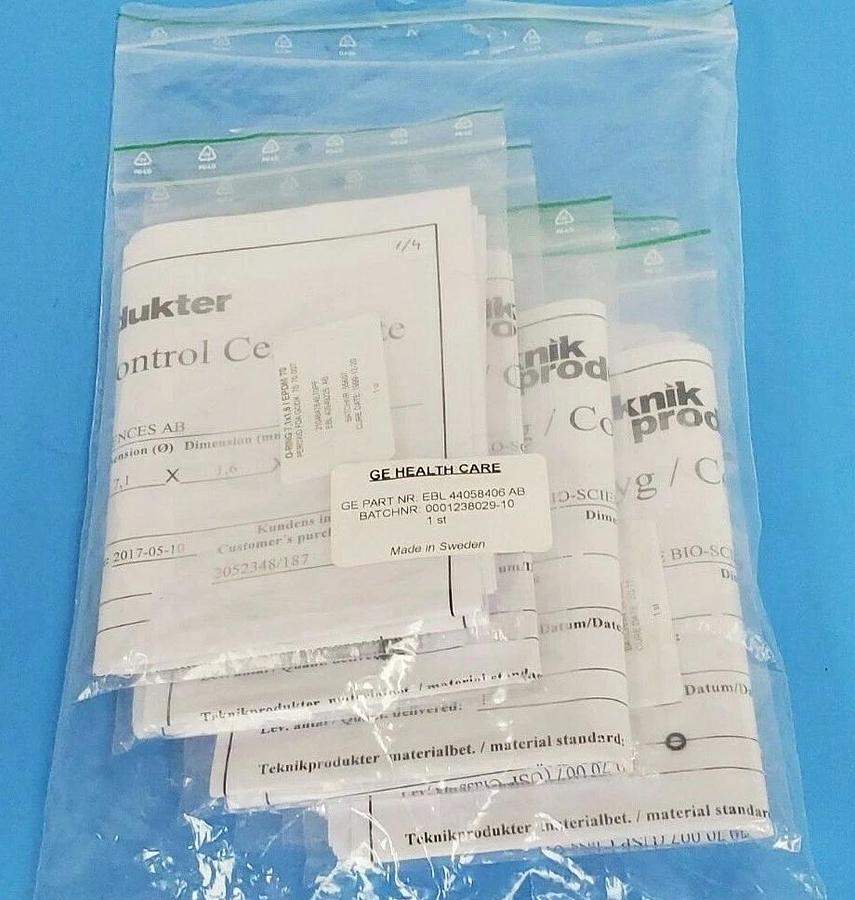 Used NEW GE HEALTHCARE EBL-44058406-AB O-RING KIT FOR UV-CELL ID 6mm 44-0584-06