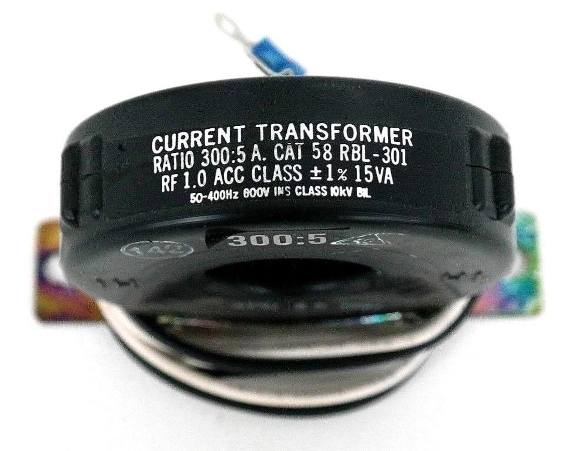 LOT OF 2 NEW FLEX-CORE 58 RBL-301 CURRENT TRANSFORMERS 300:5AMP, 600V, 50-400HZ