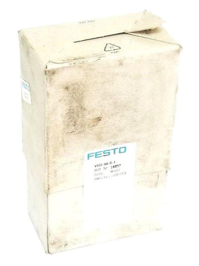 Used NEW SEALED FESTO VIGI-04-D-1 VALVE MANIFOLD 18837 SER. W402 VIGI04D1