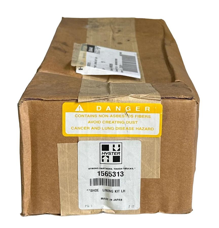Used NEW HYSTER 1565313 / HY1565313 OEM BRAKE SHOE LINING KIT LH FOR FORKLIFT