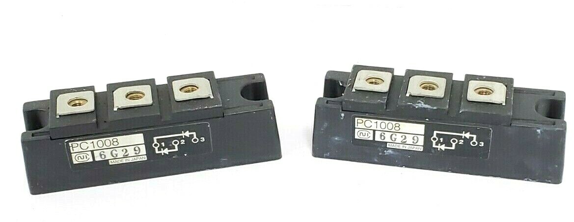 Used LOT OF 2 NIHON INTER ELECTRONICS PC1008 TRANSISTOR BLOCKS 6G29