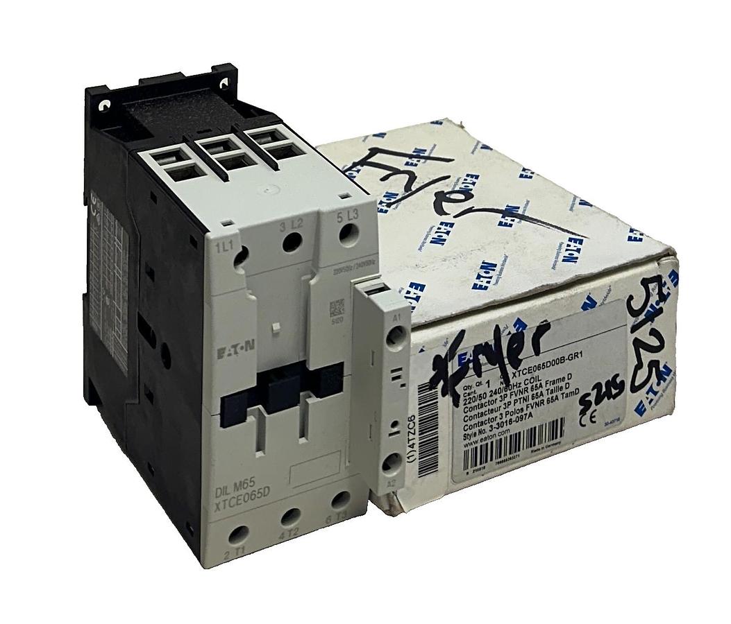 Used EATON XTCE065D00B-GR1 / DIL M65 / XTCE065D00B XT IEC CONTACTOR 3-3016-097A NSMP