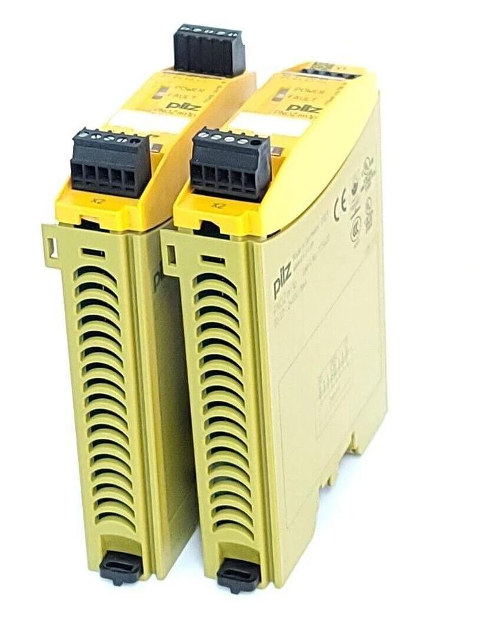 Used LOT OF 2 PILZ PNOZ mi1p STANDALONE SAFETY RELAY 773400 24VDC PNOZMI1P