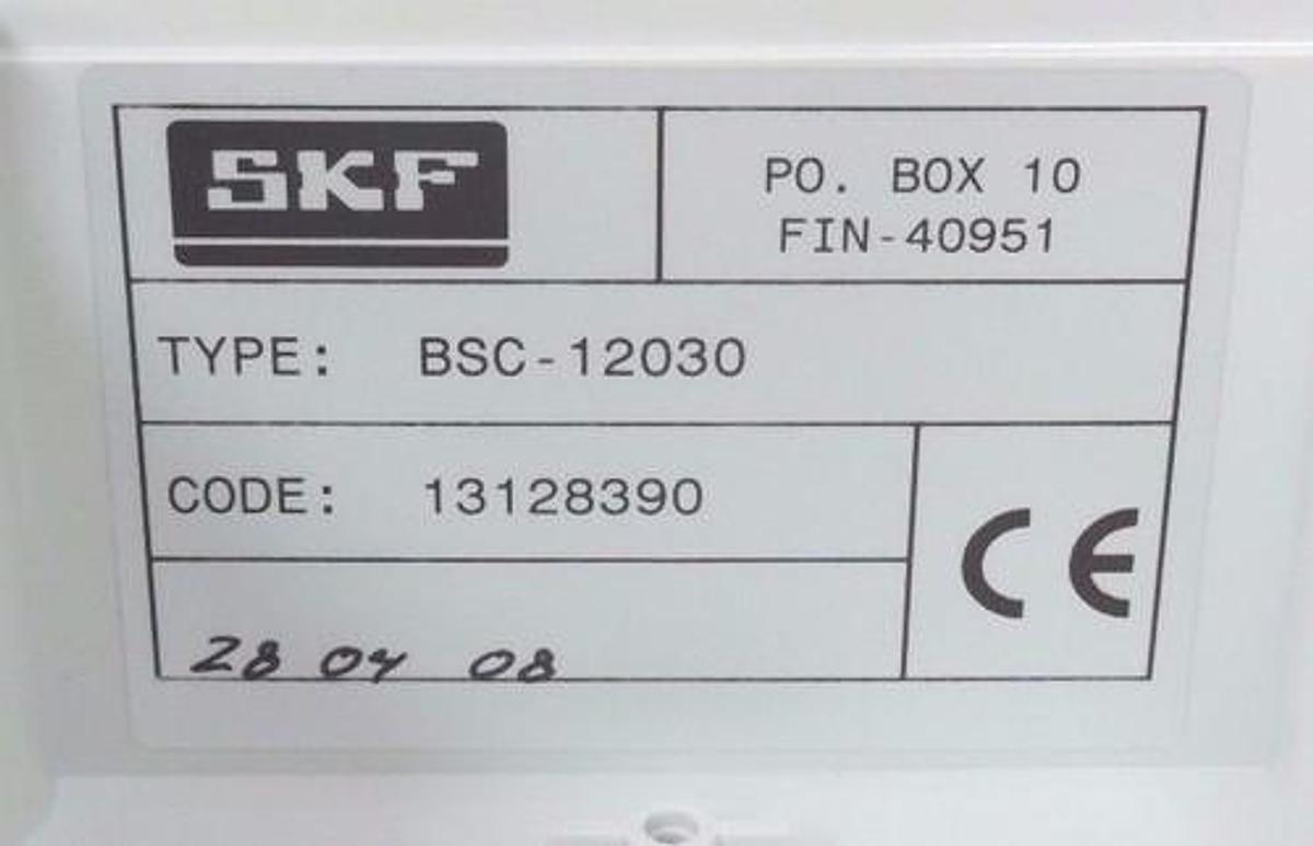Used NIB SKF BSC-12030 SAFEFLOW ALARM BOX-C CODE 13128390 BSC12030